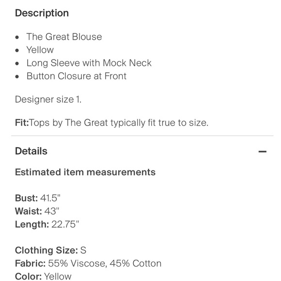 The Great mock neck prairie blouse - Picture 4 of 4